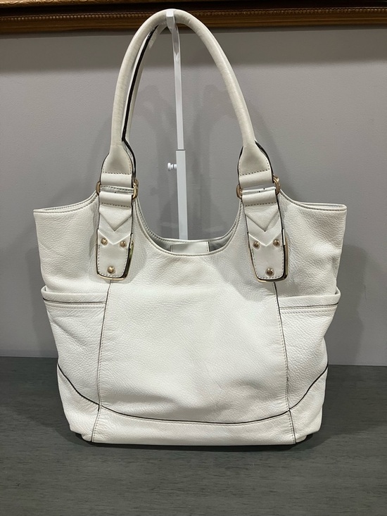 b. makowsky Handbags - B. Makowsky Classic White Leather Shoulder Bag
